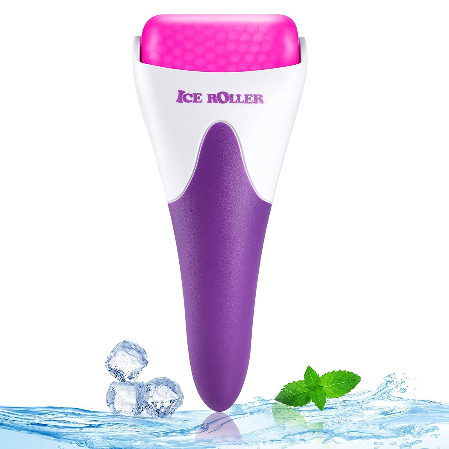 Ice Roller for Face, Eyes and Whole Body Relief, Face Roller Skin Care Tool for Migraine Relief and Blood Circulation (Pink Handle+Pink Roller Head) Health & Beauty > Personal Care > Cosmetics > Cosmetic Tools > Skin Care Tools AFOUNDA Red  