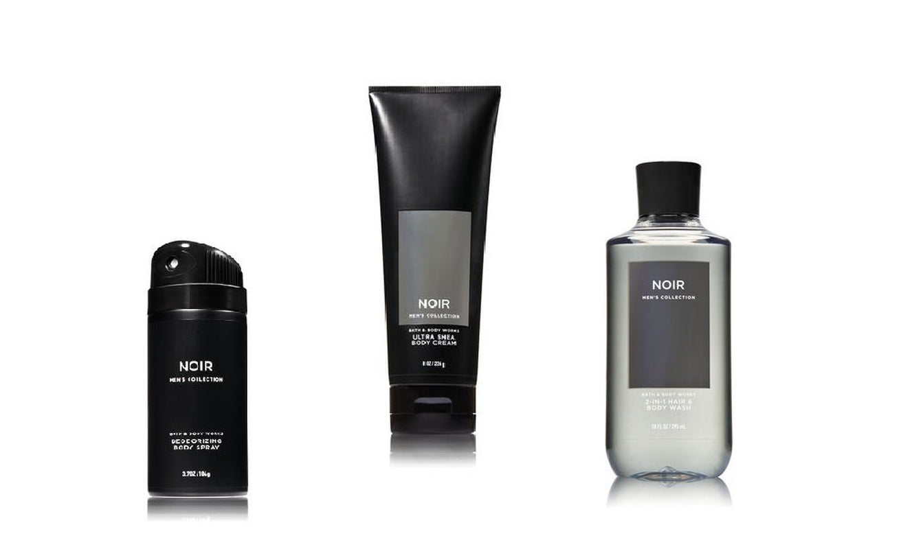 Bath and Body Works Noir Men'S Collection 3 Piece Set Includes 3.7 Oz Deodorizing Body Spray, 8 Oz Ultra Shea Body Cream, 10 Oz 2-IN-1 Hair & Body Wash Health & Beauty > Personal Care > Cosmetics > Bath & Body Bath & Body Works   