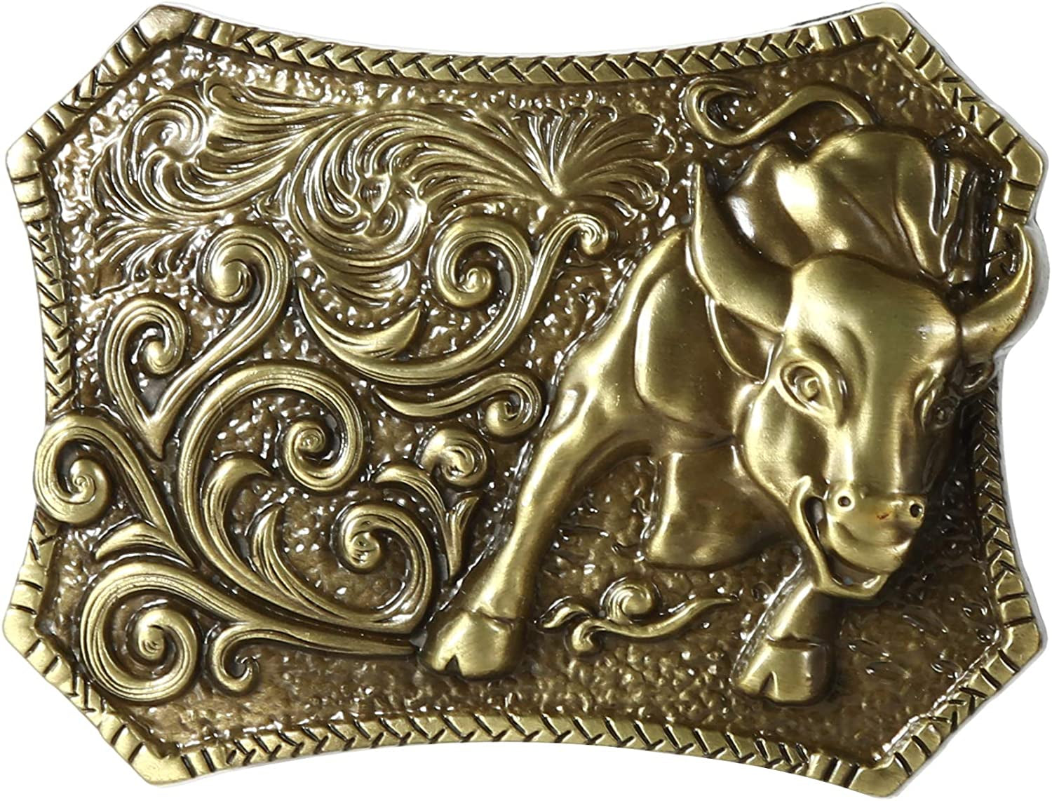 KDG Western Cowboy Belt Buckle for Belt Accessories Custom Buckle Apparel & Accessories > Clothing Accessories > Belt Buckles KDG Bronze  