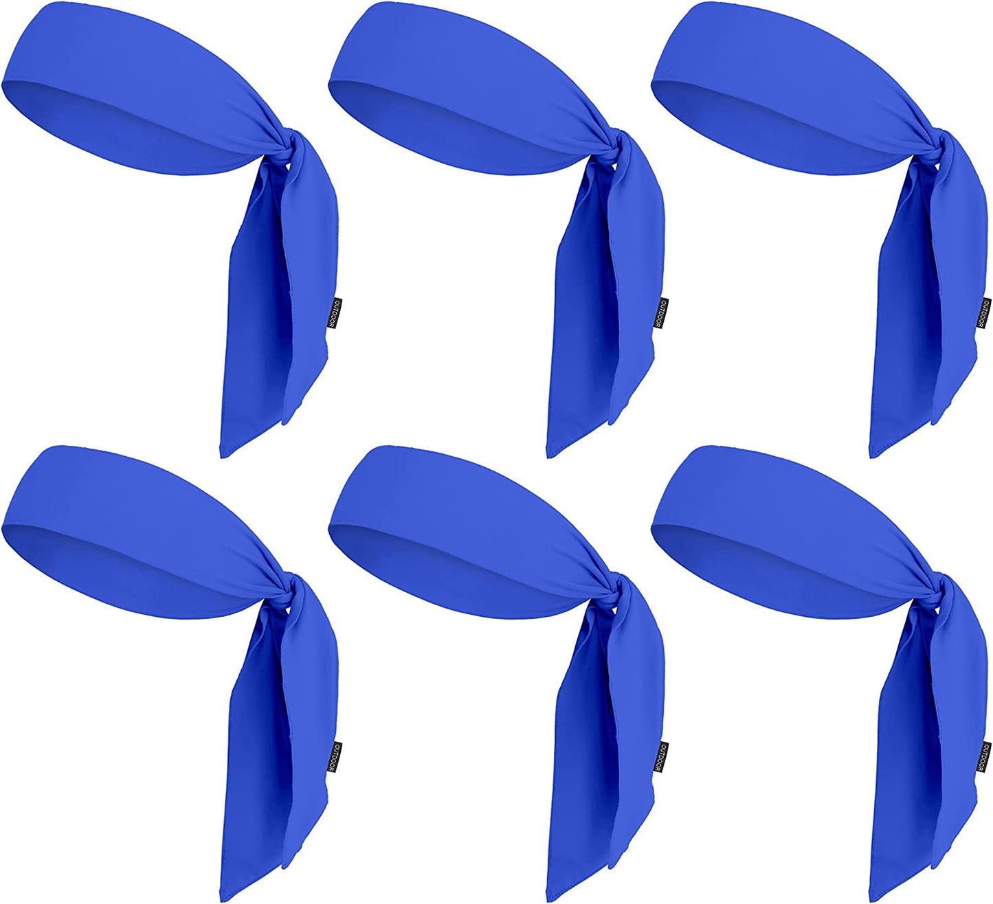 Tie Headband for Women, Men, & Kids - Karate Headband, Ninja Headbands, Tie Headbands for Muay Thai, Softball, Basketball, Sports & Tennis - Pirate & Athletic Headbands - Sweat Wicking Headband Apparel & Accessories > Clothing Accessories > Bandanas & Headties OutdoorEssentials 6 Navy Blue  