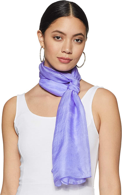 Stylore 100% Silk Scarf Long Lightweight Sunscreen Shawl Wrap Scarves Apparel & Accessories > Clothing Accessories > Scarves & Shawls Stylore Purple  