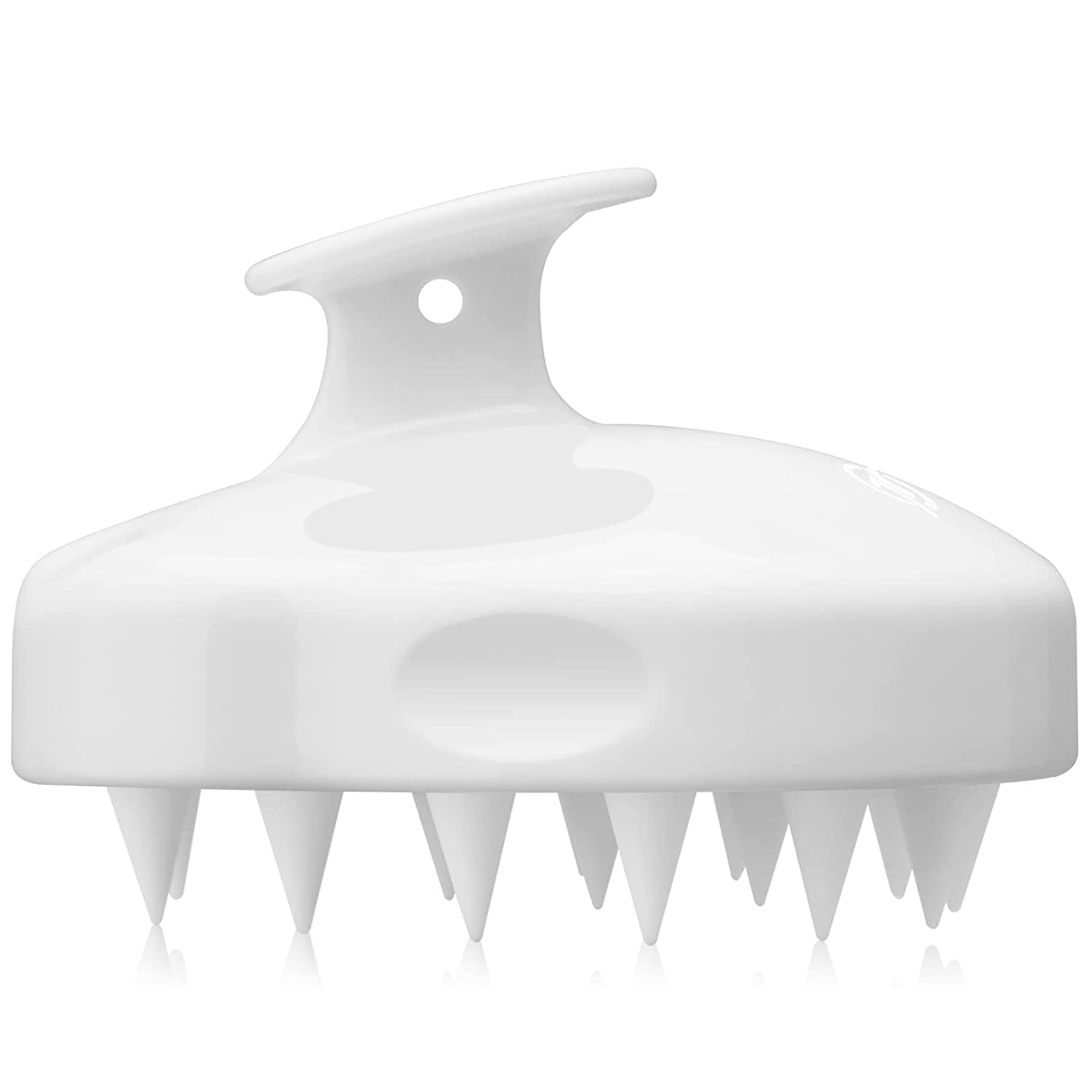 FREATECH Scalp Massager Shampoo Brush with Soft & Flexible Silicone Bristles for Hair Care and Head Relaxation, Ergonomic Scalp Scrubber/Exfoliator for Dandruff Removal and Hair Growth, Black Health & Beauty > Personal Care > Hair Care FREATECH White  
