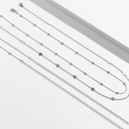 Simple Shiny Sequins Belly Chain Layered Body Chain Jewelry for Women Girls Summer Beach Bikini Accessories Apparel & Accessories > Jewelry > Body Jewelry Impurain   