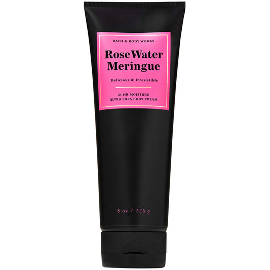Bath and Body Works ROSE WATER MERINGUE Ultra Shea Body Cream 8 Ounce, 2020 Limited Edition Health & Beauty > Personal Care > Cosmetics > Bath & Body Bath and Body Works   