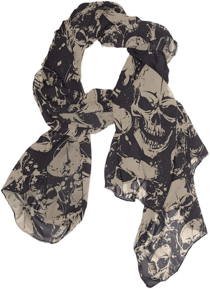Women Long Silk Scarf, Satin Shawl Chiffon Large Stole Headscarf Sunscreen Wrap Apparel & Accessories > Clothing Accessories > Scarves & Shawls Oyihfvs Multi 9  