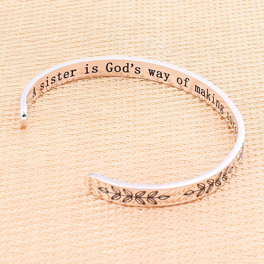 M MOOHAM Bracelets for Women- Engraved Quote Inspirational Bracelet Birthday Christmas Funny Gifts for Best Friend, Daughter, Son, Sister, Niece, Mom, Coworkers, Stainless Steel Jewelry Apparel & Accessories > Jewelry > Bracelets M MOOHAM   