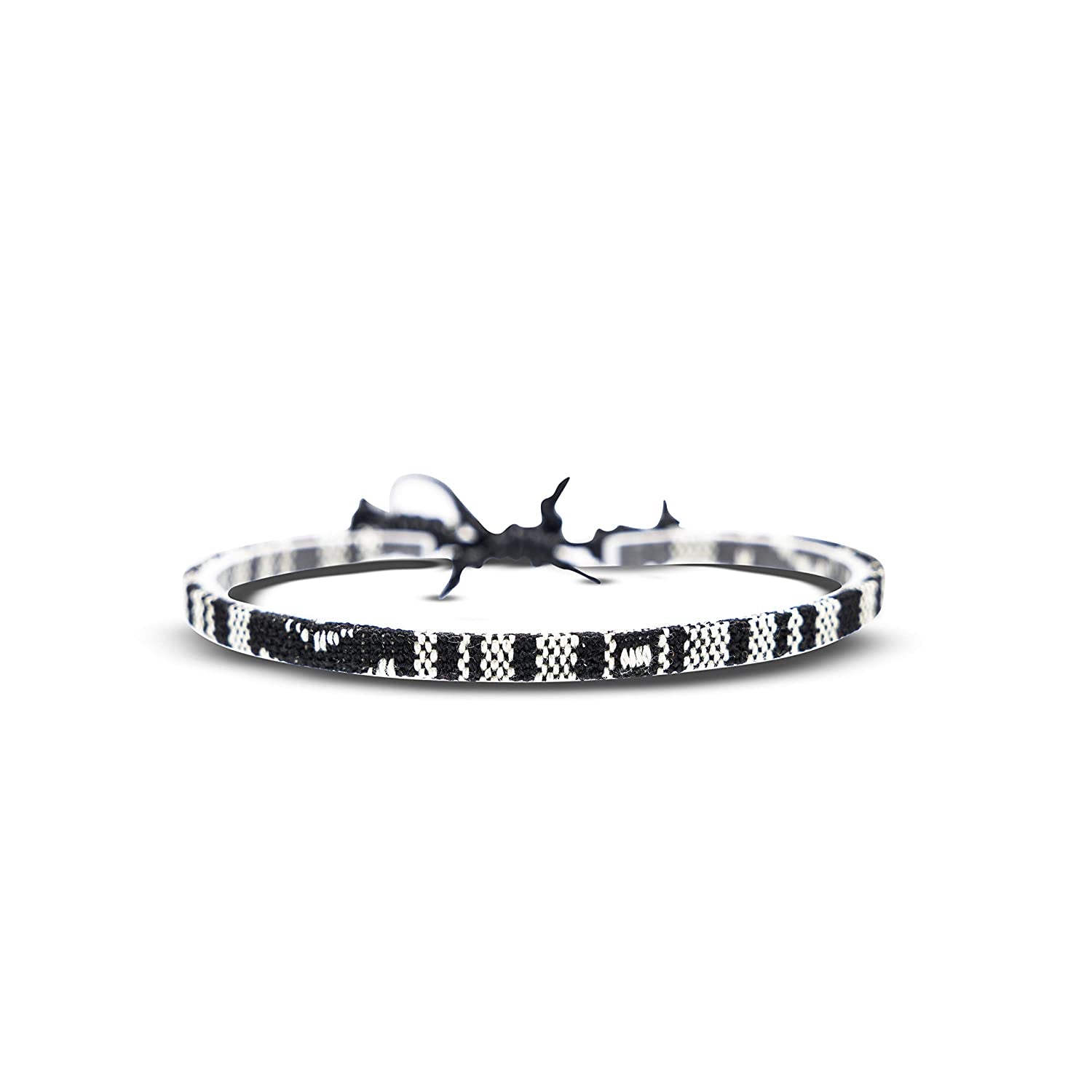 Boho Surfer Bracelet Women & Men - Braided Summer Beach Bracelet - Handmade Festival Accessories - Thin Friendship Bracelets - 100% Waterproof & Adjustable - Ethnic Hippie Style Jewelry (Blue-White) Apparel & Accessories > Jewelry > Bracelets Made by Nami Black  