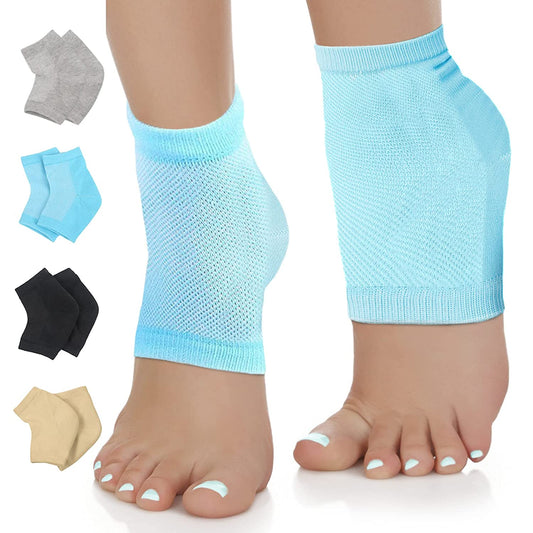Nado Care Moisturizing Socks Lotion Gel for Dry Cracked Heels - Spa Gel Socks Humectant Moisturizer Heel Balm Foot Treatment Care Heel Softener Compression Cotton - 4 Pair Health & Beauty > Personal Care > Foot Care Nado care   