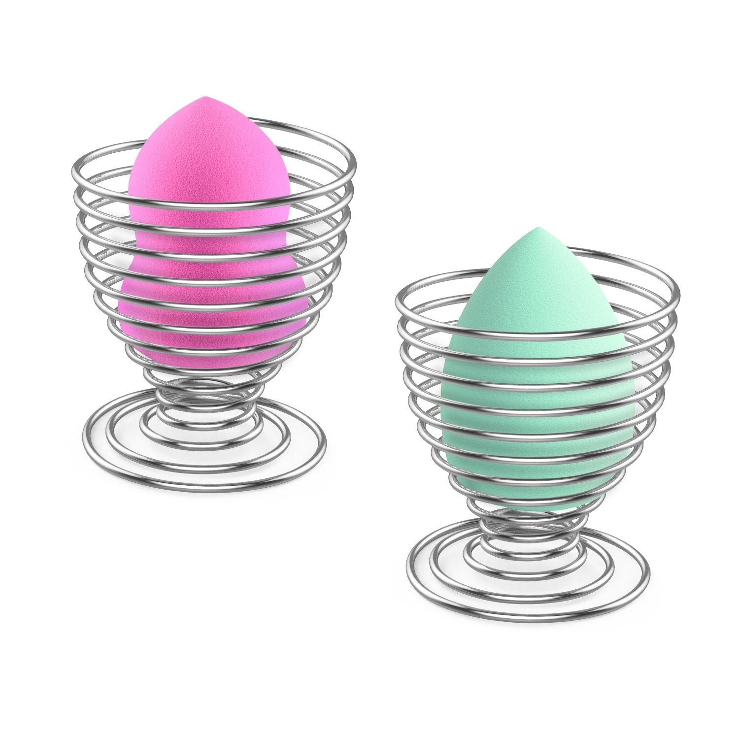 Luxspire Beauty Sponge Blender Holder, Sponge Makeup Blender Holder, Makeup Powder Puff Sponge Holder Beauty Tool Dryer Drying Rack Egg Powder Puff Display Stand - Silver Health & Beauty > Personal Care > Cosmetics > Cosmetic Tools > Makeup Tools Luxspire   