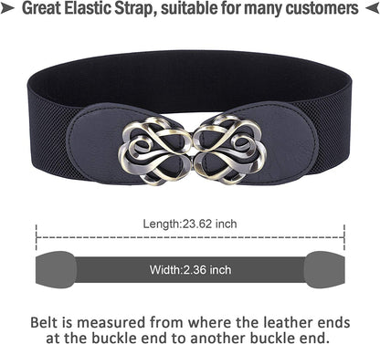 Women Stretchy Vintage Dress Belt Elastic Waist Cinch Belt CL413 Apparel & Accessories > Clothing Accessories > Belts GRACE KARIN   