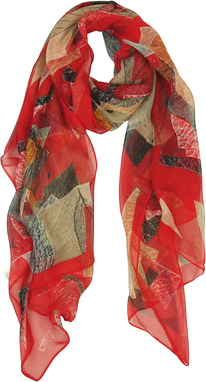 Long Chiffon Sheer Scarf Gradient - Pantonight Shaded Colors Lightweight Scarf for Womens Apparel & Accessories > Clothing Accessories > Scarves & Shawls PANTONIGHT Col 760  