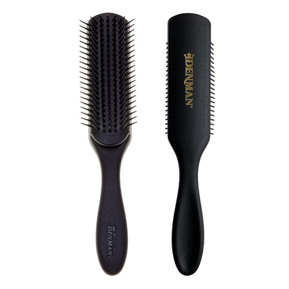 Denman Hair Brush for Curly Hair D3 (Black) 7 Row Classic Styling Brush for Detangling, Separating, Shaping and Defining Curls Health & Beauty > Personal Care > Hair Care Denman All Black 7 Row 