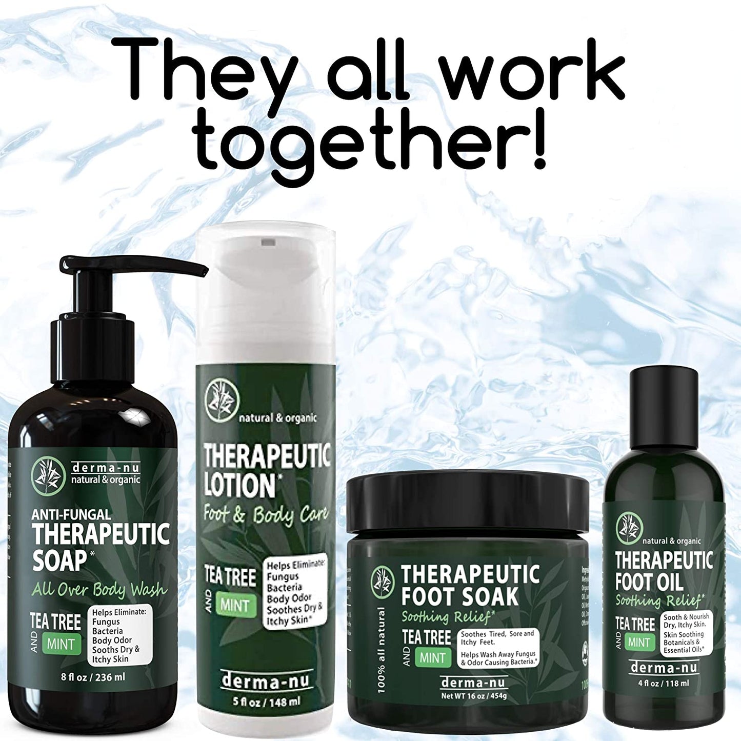 Foot and Body Oil with Tea Tree Oil - Hydrating Foot Care and Foot Spa for Cracked Heel Repair - Relieves Dry, Irritated Skin and Foot Odor - Relieves Jock Itch, Nail Fungus and Athletes Foot (4Oz) Health & Beauty > Personal Care > Foot Care Derma-nu Miracle Skin Remedies   