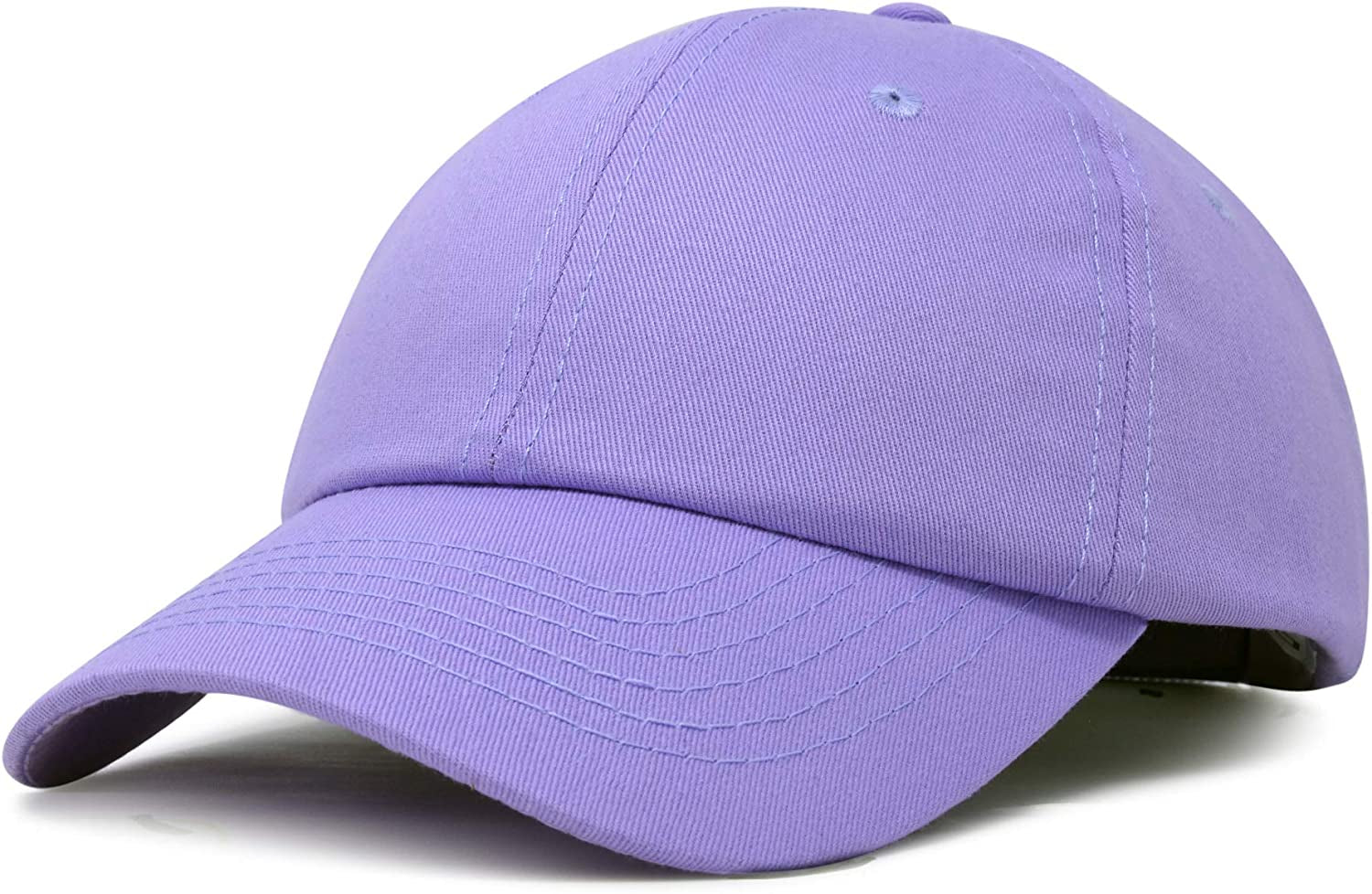DALIX Womens Cap Adjustable Hat 100% Cotton Black White Gold Lavender Blue Pink Lime Green Hot Pink Apparel & Accessories > Clothing Accessories > Hats DALIX Lavender  