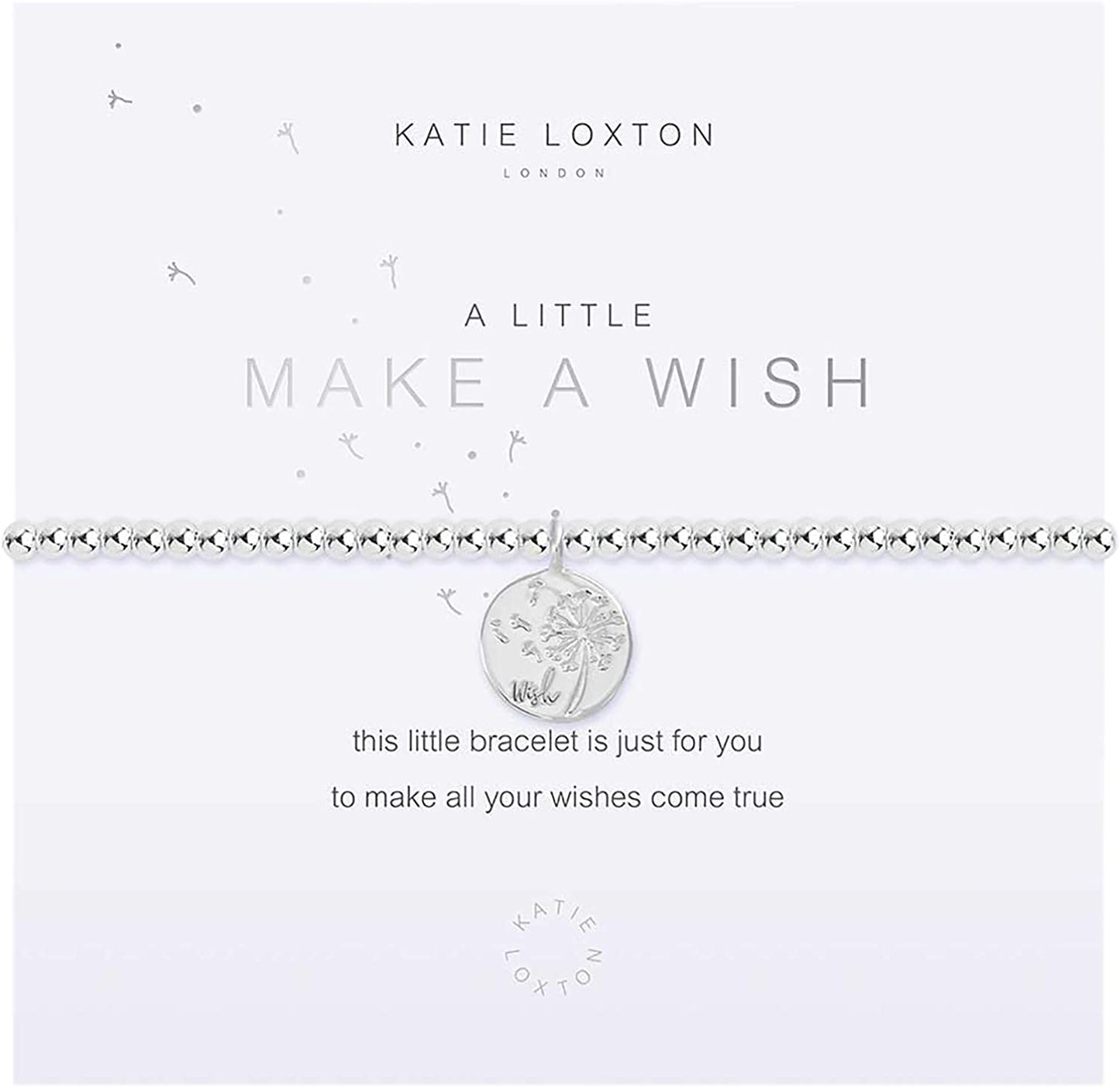 KATIE LOXTON a Little Magic Womens Stretch Adjustable Band Fashion Charm Bracelet Apparel & Accessories > Jewelry > Bracelets Katie Loxton Make A Wish  