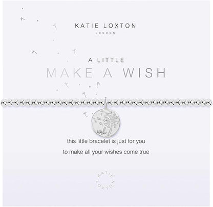 KATIE LOXTON a Little Magic Womens Stretch Adjustable Band Fashion Charm Bracelet Apparel & Accessories > Jewelry > Bracelets Katie Loxton Make A Wish  