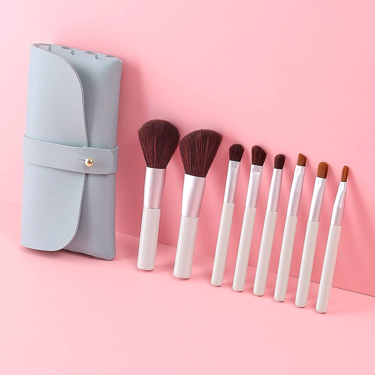 Vivid Tella Makeup Brushes 10 Pcs Crystal Transparent Handle Acrylic Cosmetic Brush Set Travel Makeup Bag Beauty Tool for Women Girls Health & Beauty > Personal Care > Cosmetics > Cosmetic Tools > Makeup Tools VIVID TELLA mini-2  