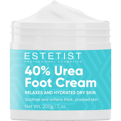 Urea Foot Cream 40%, Foot Lotion for Dry Cracked Feet, Moisturizer for Rough Heel, Foot Care Lotion with Vitamin E and Aloe Vera, Reduce Itching Health & Beauty > Personal Care > Foot Care ESTETIST COSMETICS   