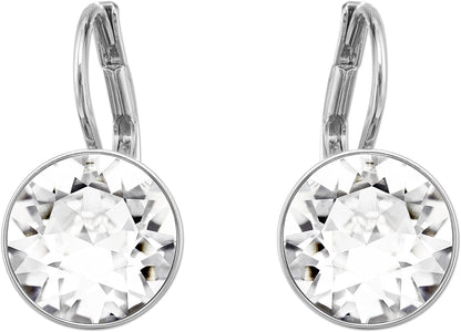 Swarovski Authentic Bella Rhodium Plated Charming White Pierced Mini Earrings Apparel & Accessories > Jewelry > Earrings Swarovski   