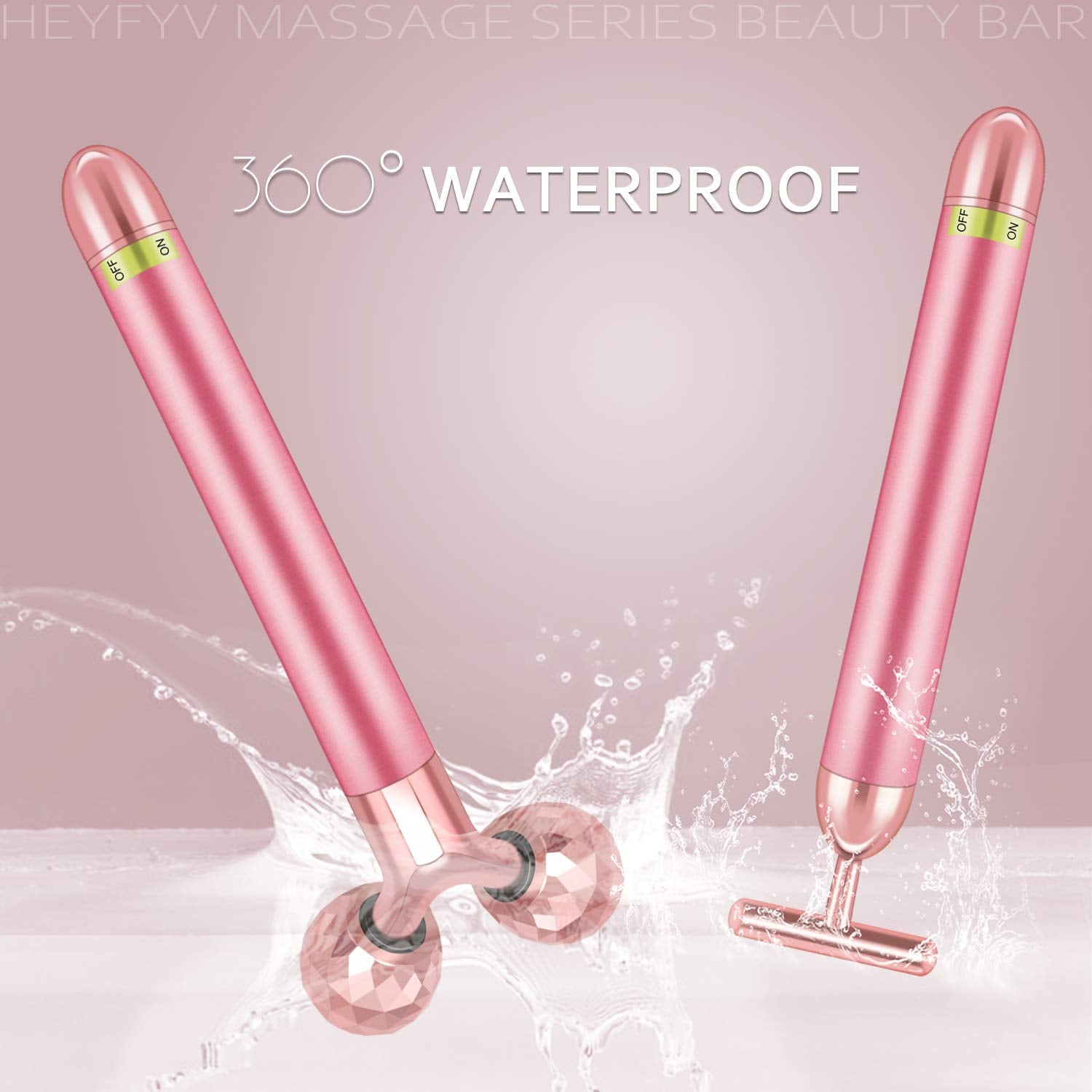 Face Massager Kit 3D Face Roller Massager T Shape Facial Massager Set Electric Skin Massager Tool Health & Beauty > Personal Care > Cosmetics > Cosmetic Tools > Skin Care Tools HEYFYV   