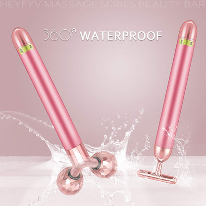 Face Massager Kit 3D Face Roller Massager T Shape Facial Massager Set Electric Skin Massager Tool Health & Beauty > Personal Care > Cosmetics > Cosmetic Tools > Skin Care Tools HEYFYV   