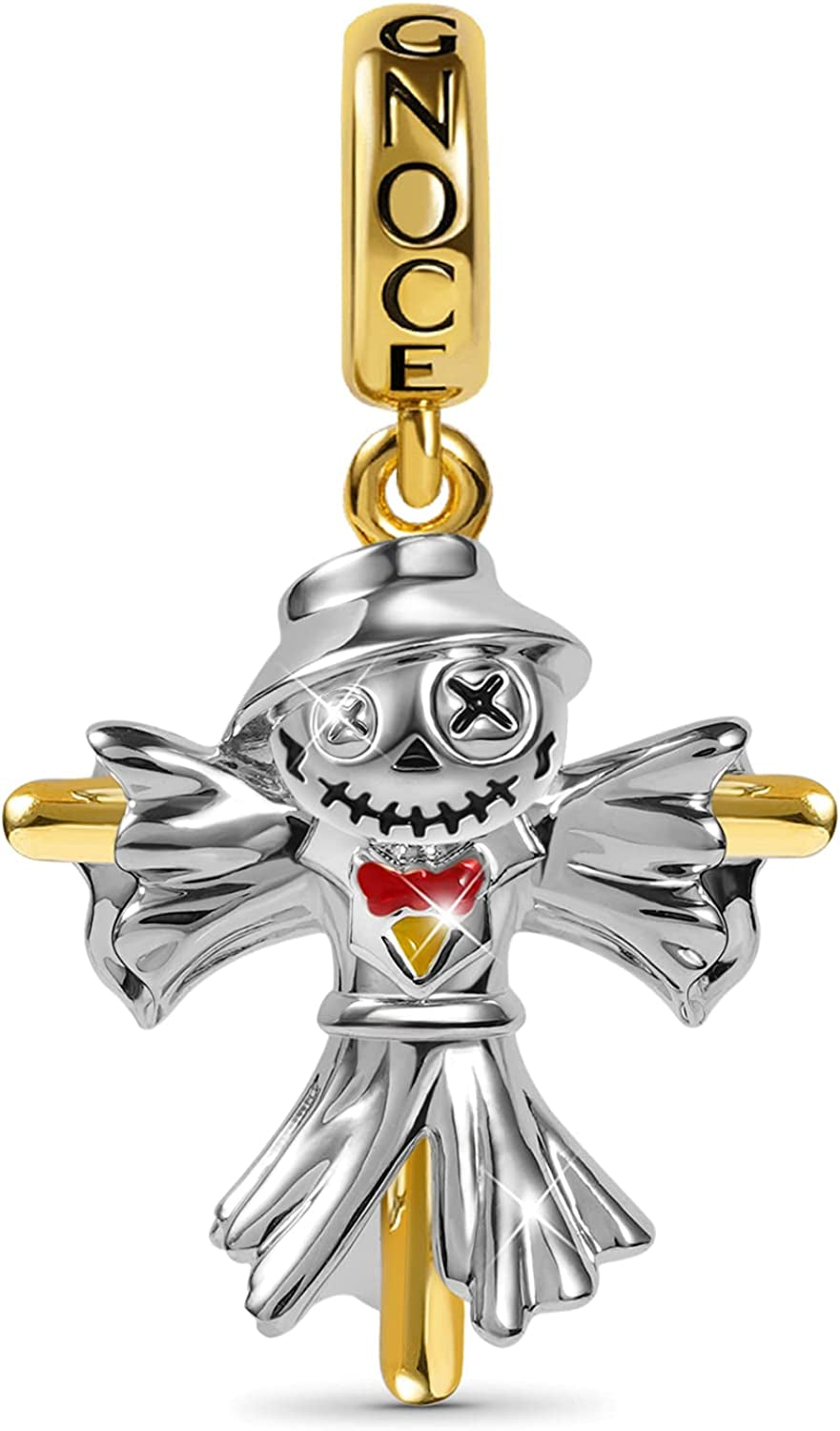 GNOCE Voodoo Doll Pendant Charm 925 Sterling Silver Dangle Bead Charms for Women Bracelet/Necklace Halloween Gifts for Girls Wife Daughter Apparel & Accessories > Jewelry > Bracelets GNOCE color-6  