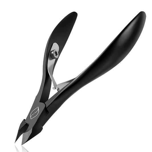 FERYES Cuticle Cutters 1/2 Jaw - Professional Stainless Steel Cuticle Clippers Nail Cuticle Remover Tool, Nail Dead Skin Clipper - BLACK Health & Beauty > Personal Care > Cosmetics > Cosmetic Tools > Nail Tools FERYES Black  