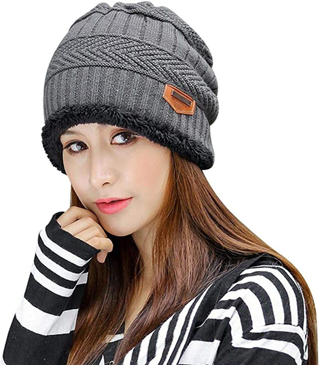 HINDAWI Winter Slouchy Beanie Gloves for Women Knit Hats Skull Caps Touch Screen Mittens Apparel & Accessories > Clothing Accessories > Gloves & Mittens HINDAWI   