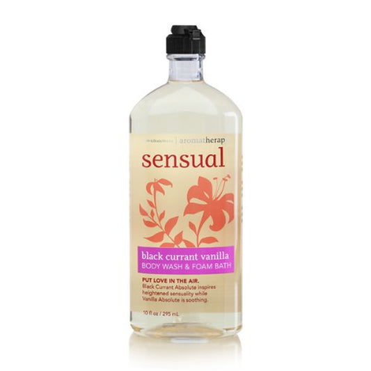 Bath Body Works Aromatherapy Sensual Black Currant Vanilla 10 Oz Body Wash Foam Bath Health & Beauty > Personal Care > Cosmetics > Bath & Body Bath & Body Works   