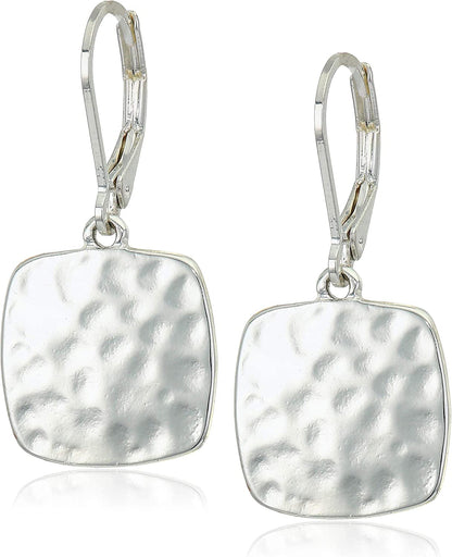 Nine West Classics Apparel & Accessories > Jewelry > Earrings KYLIE MAX Silver Square Drop Earrings 