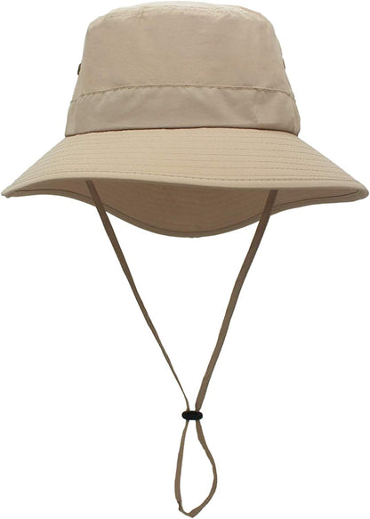 Llmoway Women Lightweight Safari Sun Hat Quick Dry Fishing Hat with Strap Cool Apparel & Accessories > Clothing Accessories > Hats LLmoway   
