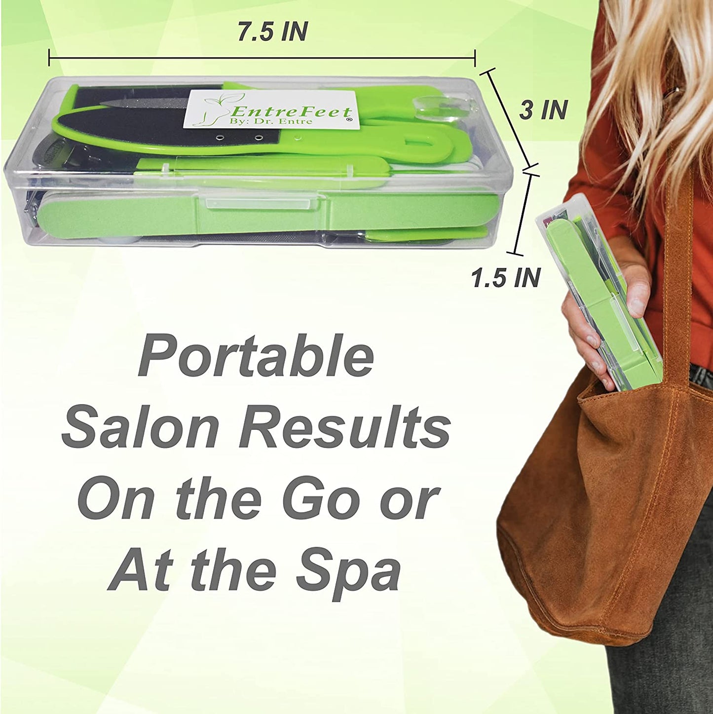 Dr. Entre'S Professional Pedicure Kit: 32 in 1 Pedicure Tools Supplies Set, Callus Remover with Foot File, Nail File Buffer, Feet Scrubber Dead Skin Remover, Foot Care Kit, Scraper Shaver Health & Beauty > Personal Care > Foot Care EntreFeet   