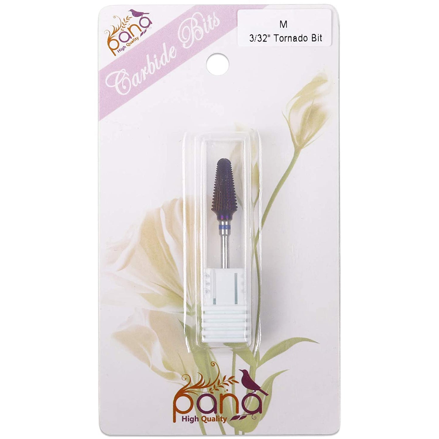 PANA USA 3/32” Purple Tornado Nail Carbide Drill Bit - Fast Remove for Acrylic or Hard Gels Remover Professional Manicure Pedicure Rotary Tool- Medium Health & Beauty > Personal Care > Cosmetics > Cosmetic Tools > Nail Tools Beauticom USA   
