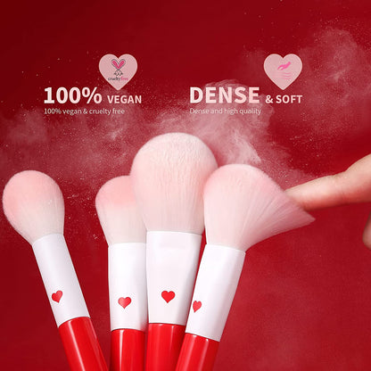 Docolor Makeup Brushes 32 Piece Period Red Professional Makeup Brush Set Premium Gift Kabuki Foundation Blending Face Powder Blush Contour Eye Shadows Eyebrow Eyeliner Make up Tools Kit Health & Beauty > Personal Care > Cosmetics > Cosmetic Tools > Makeup Tools Docolor   