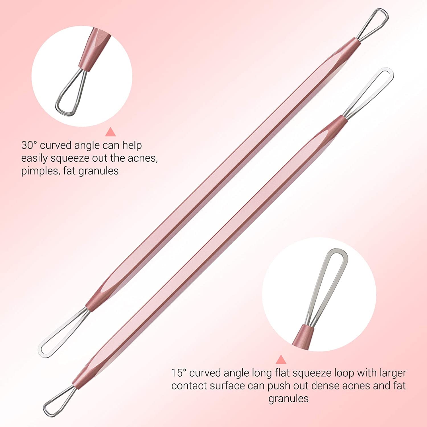 Melodysusie Blackhead Remover Pimple Popper Tool Kit Professional Blackhead Extractor Tool for Nose Face, Stainless Comedone Extractor, Blemish Whitehead Popping Tool with Portable Metal Case Health & Beauty > Personal Care > Cosmetics > Cosmetic Tools > Skin Care Tools MelodySusie   