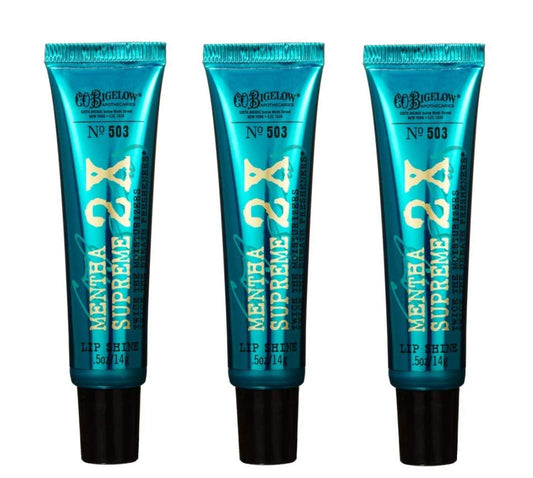 Bath & Body Works C.O. Bigelow Mentha Supreme 2X Lip Shine #503 3 Pack Health & Beauty > Personal Care > Cosmetics > Bath & Body Mroobest   