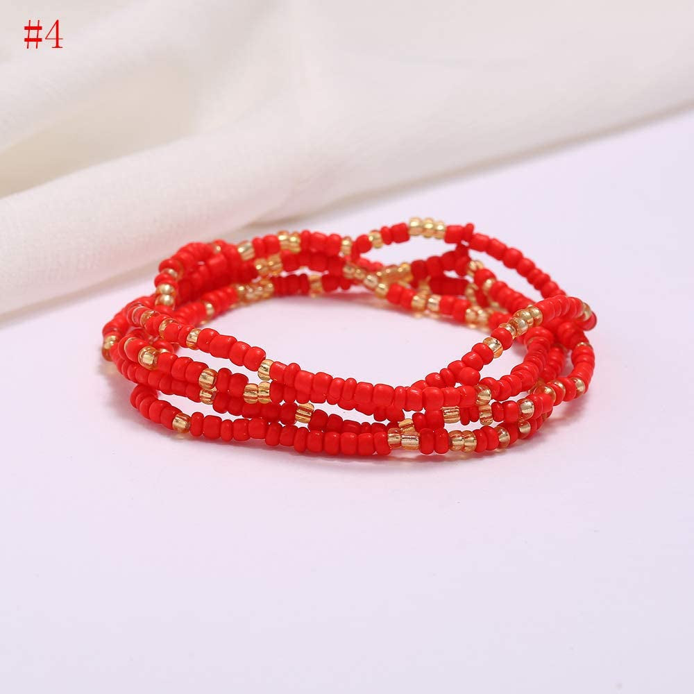 Waist Bead Chains Boho Beads Waist Chains，African Waist Bead Body Chain，Summer Jewelry Waist Bead Set，Elastic Colorful Beaded Belly Chain，Beach Bikini Belly Chains for Women and Girls. Apparel & Accessories > Jewelry > Body Jewelry weile   