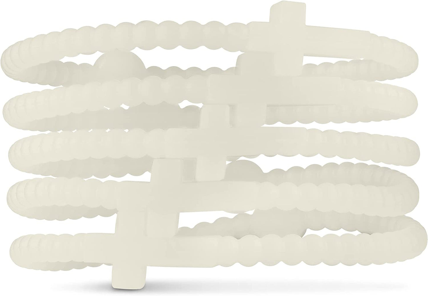 Ryan & Rose Jesus Bracelets - Cross Silicone Bracelet Apparel & Accessories > Jewelry > Bracelets Ryan & Rose Glow Extra Small 
