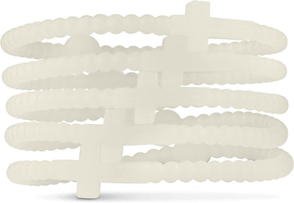 Ryan & Rose Jesus Bracelets - Cross Silicone Bracelet Apparel & Accessories > Jewelry > Bracelets Ryan & Rose Glow Extra Small 