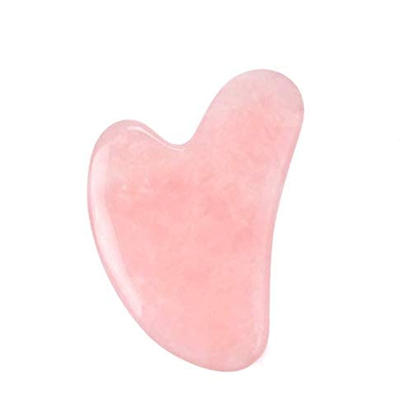 Gua Sha Massage Tool, Guasha Tool for Face, Rose Quartz Natural Crystal Stone Massager for Face, Eyes, Neck, Body Muscle Relaxing and Relieve (Rose Quartz) Health & Beauty > Personal Care > Cosmetics > Cosmetic Tools > Skin Care Tools FlowCat   