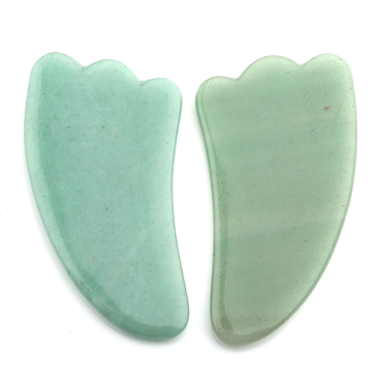 Ccbeauty 2 Pcs Gua Sha Massage Scraping Tools Natural Guasha Stones Rose Quartz Jade Facial Board for SPA Body Skin Neck Relax Health & Beauty > Personal Care > Cosmetics > Cosmetic Tools > Skin Care Tools CCbeauty   