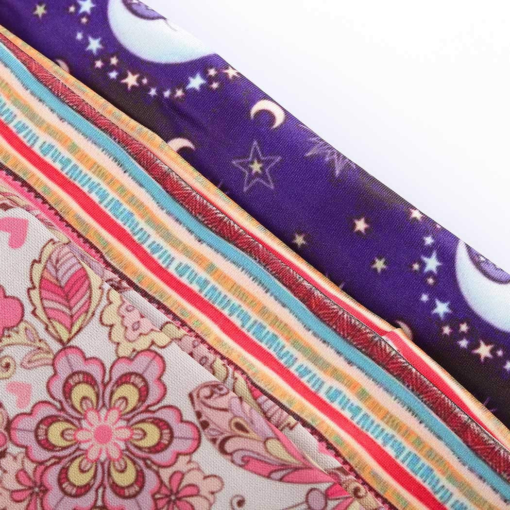 Morebrave Boho Headband Wide Turban Head Wraps Stretchy Head Bands Vintage Hairbands Butterfly Head Scarves Hair Accessories for Women and Girls Pack of 3 Apparel & Accessories > Clothing Accessories > Bandanas & Headties Morebrave   