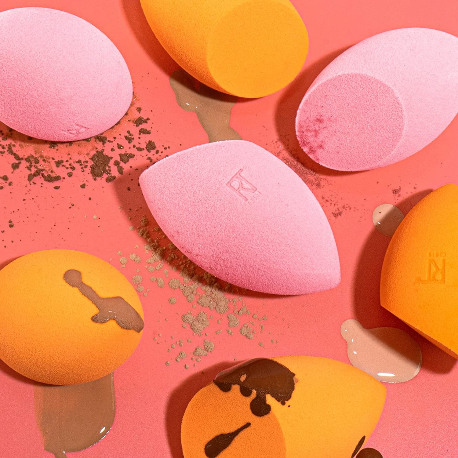 Real Techniques Miracle Complexion Beauty Sponge Makeup Blender with Case, Perfect for Travel, Beauty Sponge for Foundation Application, Streak-Free Makeup Tool, Cruelty Free, Latex Free, 2 Piece Set Health & Beauty > Personal Care > Cosmetics > Cosmetic Tools > Makeup Tools Real Techniques   