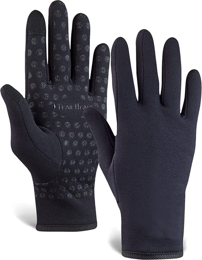 Trailheads Women’S Running Gloves | Touchscreen Gloves | Power Stretch Winter Running Accessories Apparel & Accessories > Clothing Accessories > Gloves & Mittens TrailHeads Solid Black Medium 