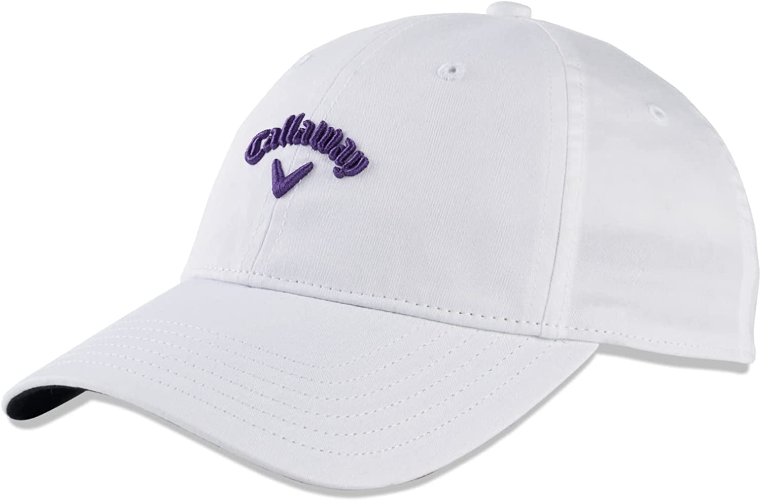 Callaway Golf 2022 Ladies Heritage Twill Adjustable Hat Apparel & Accessories > Clothing Accessories > Hats Callaway White/Purple One Size 