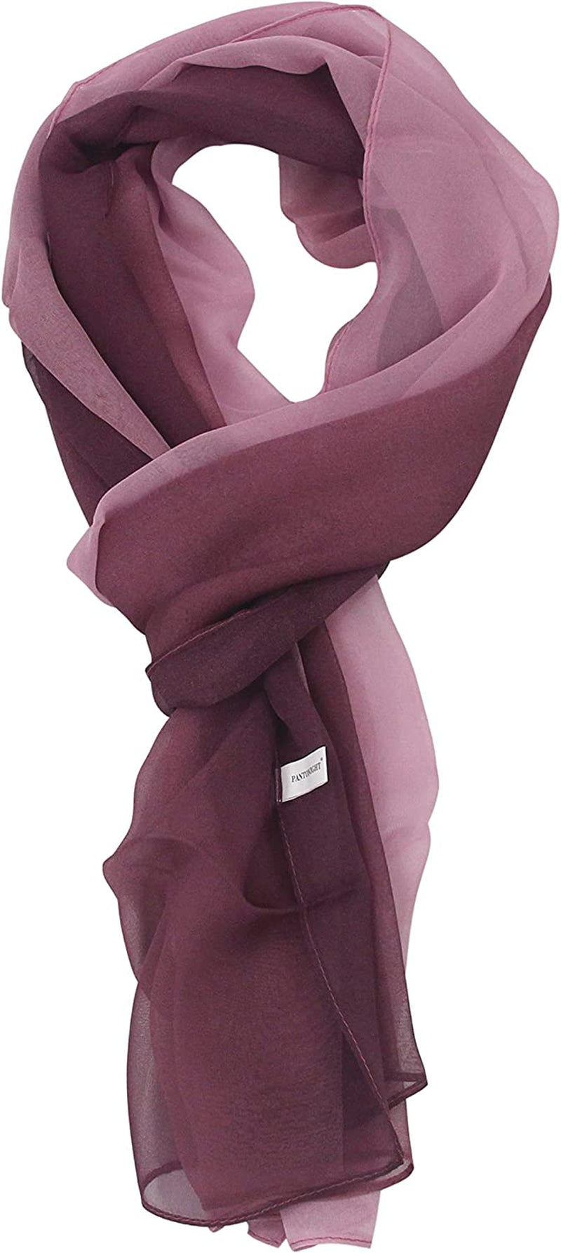 Long Chiffon Sheer Scarf Gradient - Pantonight Shaded Colors Lightweight Scarf for Womens Apparel & Accessories > Clothing Accessories > Scarves & Shawls PANTONIGHT Color 085  