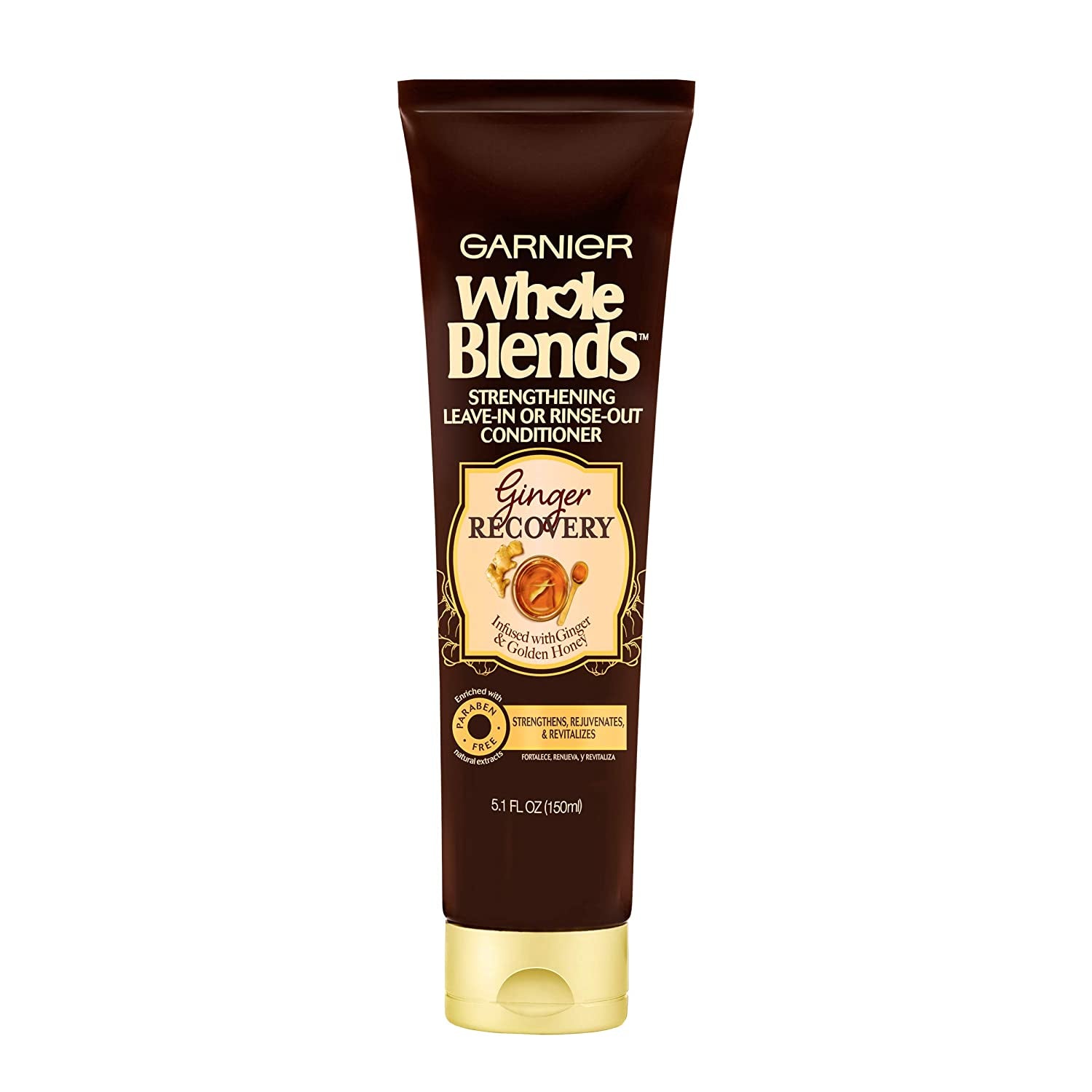 Garnier Hair Care Whole Blends Ginger Recovery Strengthening Shampoo and Conditioner with Ginger and Golden Honey Extracts, for Weak, Brittle Hair, Paraben Free 44 Fl Oz Health & Beauty > Personal Care > Hair Care Garnier Ginger Treatment 1 Count 5.1 Fl Oz (Pack of 1)