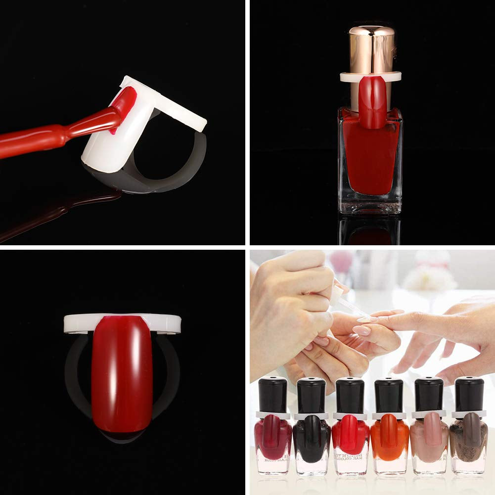 PORTOWN 200 PCS Nail Display Ring, DIY Nail Display Ring Nail Art Color Chart Tool Manicure Art Practice Tool for Beginners & Manicure Store Health & Beauty > Personal Care > Cosmetics > Cosmetic Tools > Nail Tools PORTOWN   