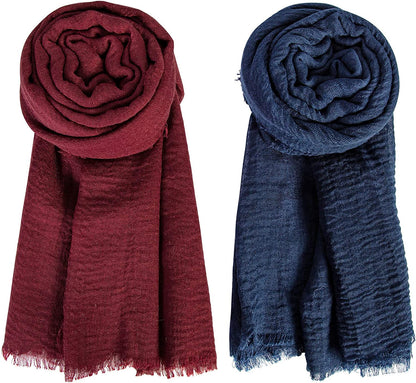 Hijab Scarfs for Women Soft Scarf Shawl Lightweight Long Wraps for All Season Apparel & Accessories > Clothing Accessories > Scarves & Shawls Chalier Fashion   