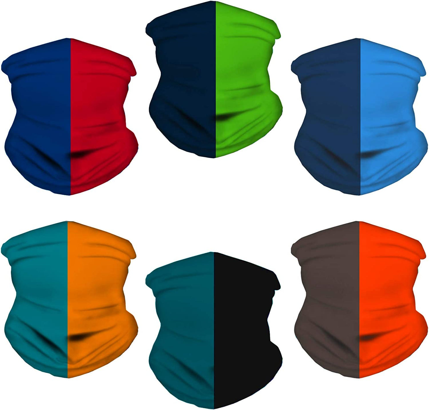 LOTUYACY Outdoor Wide Headband, Neck Gaiter Windproof Scarf Sunscreen Breathable Bandana for Men&Women,Multi Function Headwear Apparel & Accessories > Clothing Accessories > Headwear LOTUYACY Two-color splicing  